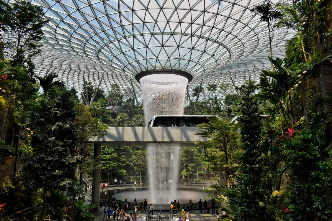 Jewel Changi Airport waterfall