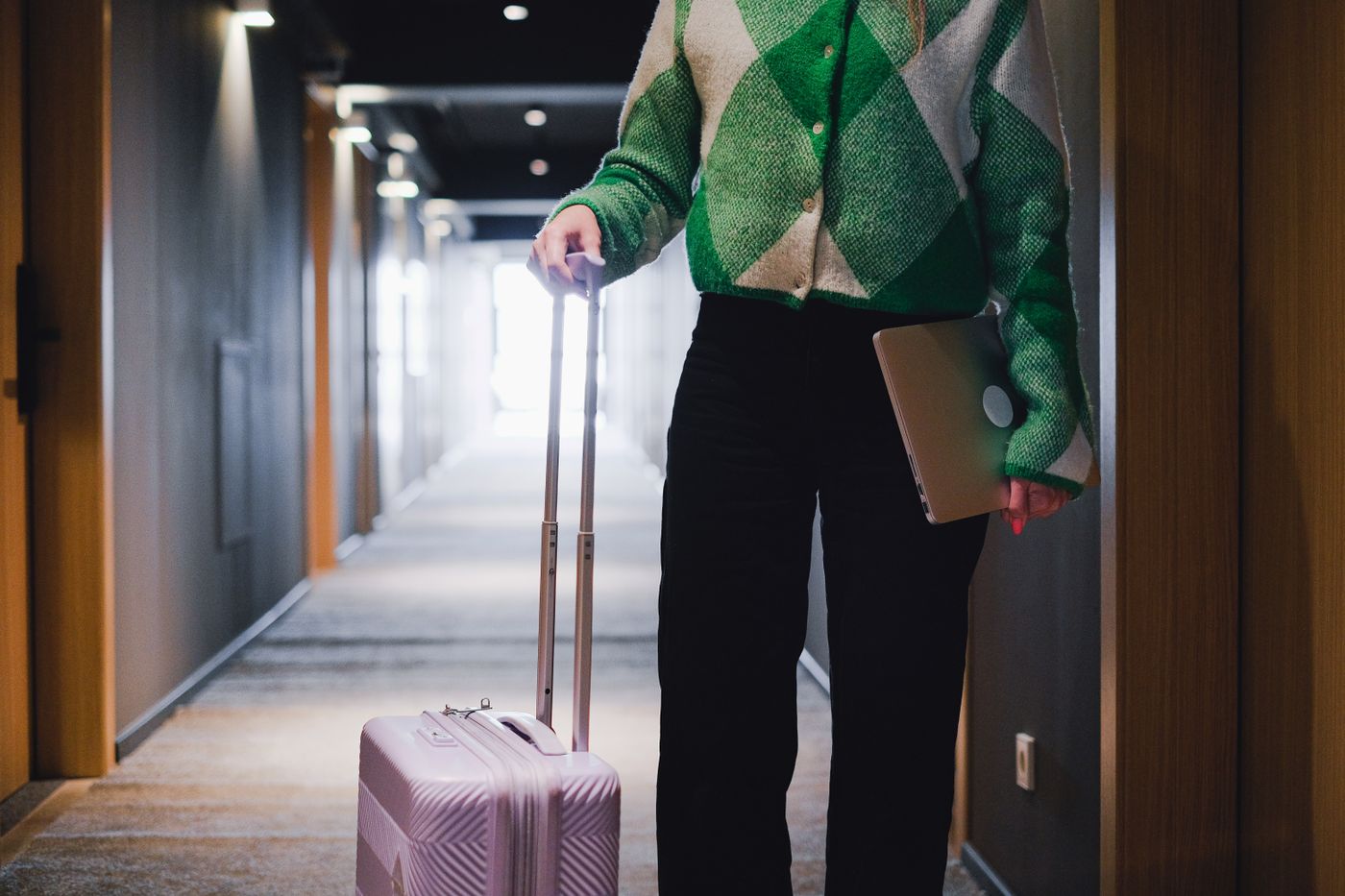 Travel luggage ready for a journey